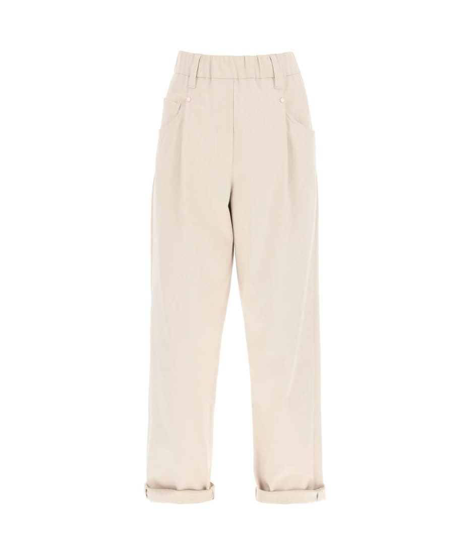 Brunello Cucinelli Loose-fit Cotton Pants | italist, ALWAYS
