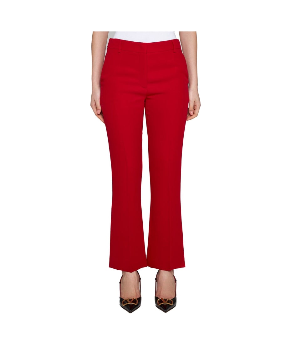 パンツ Valentino Garavani Red Cady Pant Valentino Garavani Red Cady Pant Sophistication And Luxury