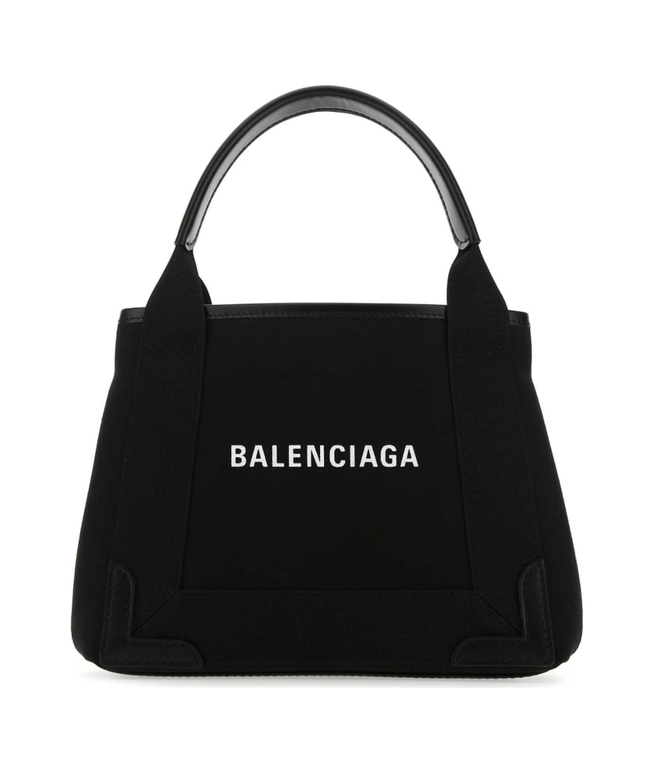 Balenciaga Black Fabric Navy Cabas Xs Handbag italist ALWAYS LIKE A SALE