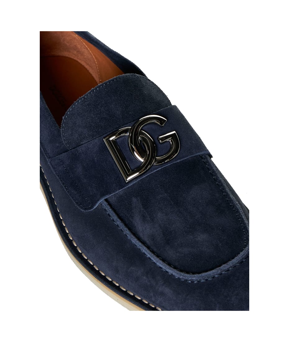 Dolce & Gabbana 青 ローファー Dolce & Gabbana Dg Logo Plaque Loafers ローファー＆デッキ
