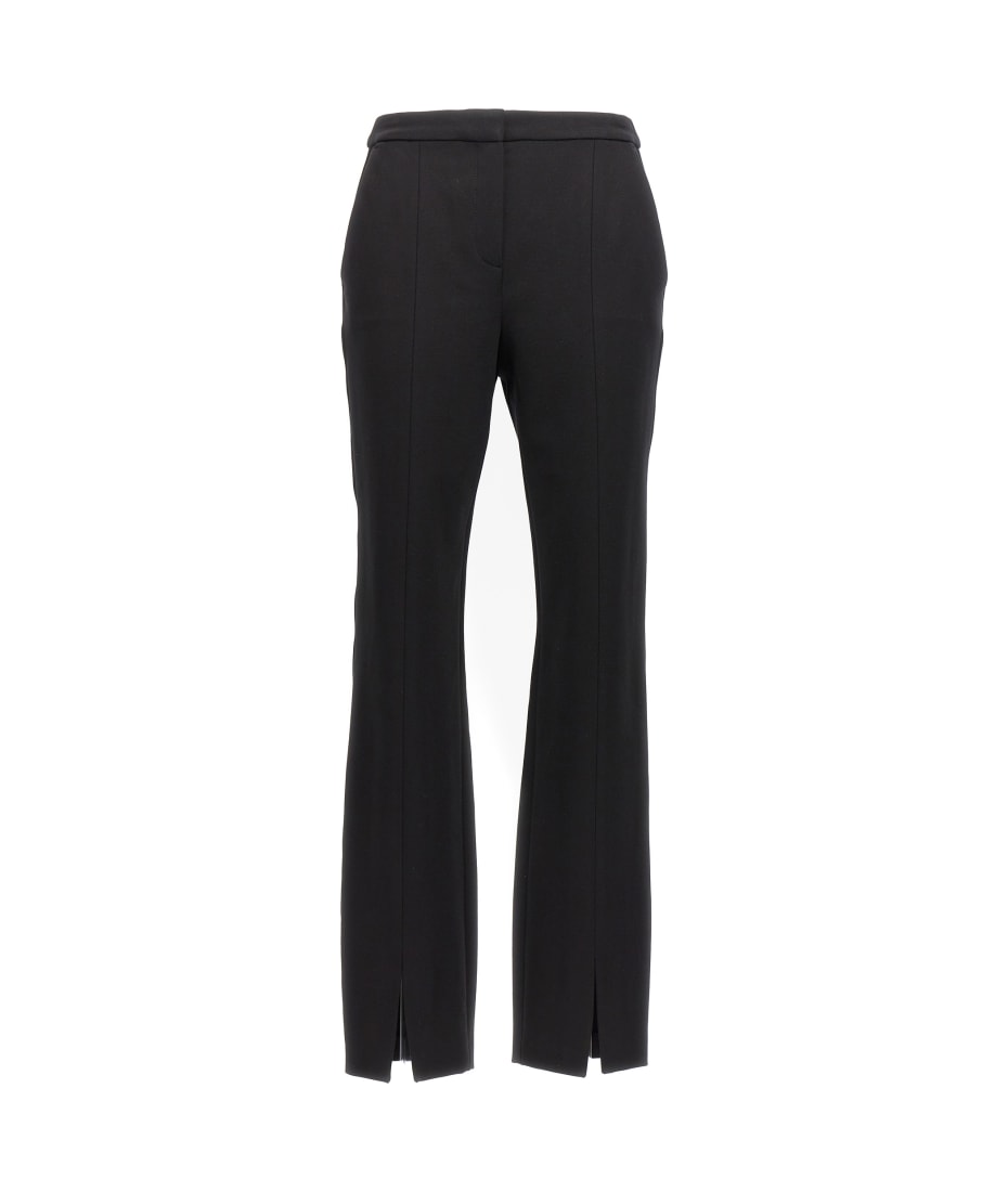 パンツ Karl Lagerfeld Punto pants KARL LAGERFELD Black Summer Punto Trousers Size EU 32 UK 4