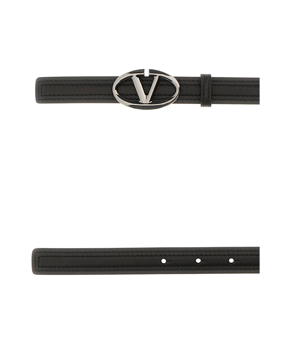 Valentino Garavani Black Leather Belt italist