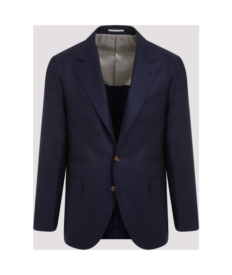 BRUNELLO CUCINELLI ウール混ジャケット Brunello Cucinelli Water Resistant Jacket - Grey | MT4976265C202
