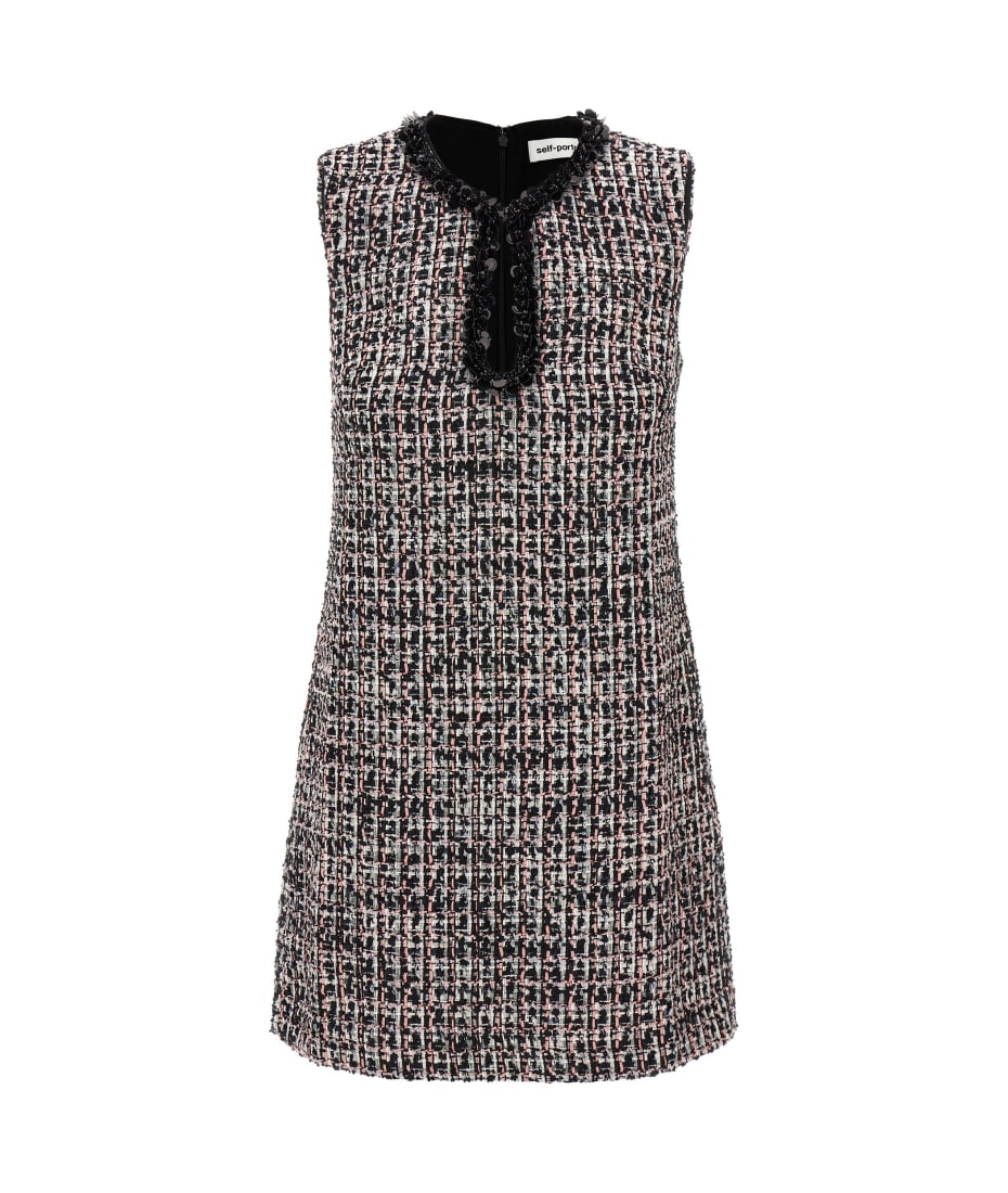 self-portrait 'black Boucle Embellished Mini' Dress | italist, ALWAYS LIKE  A SALE