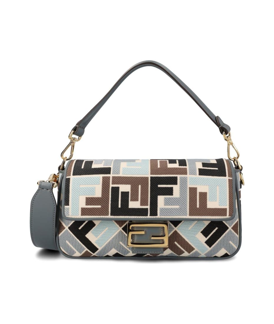 Fendi Baguette Ff Embroidered Shoulder Bag | italist, ALWAYS LIKE A SALE