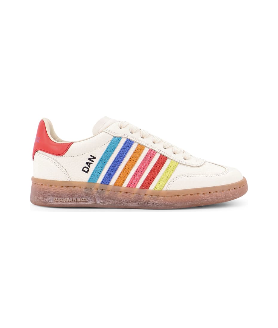 スニーカー DSQUARED2 Boxer Dsquared2 Summer Lovers leather sneakers Boxer Dsquared2 Summer Lovers leather sneakers with