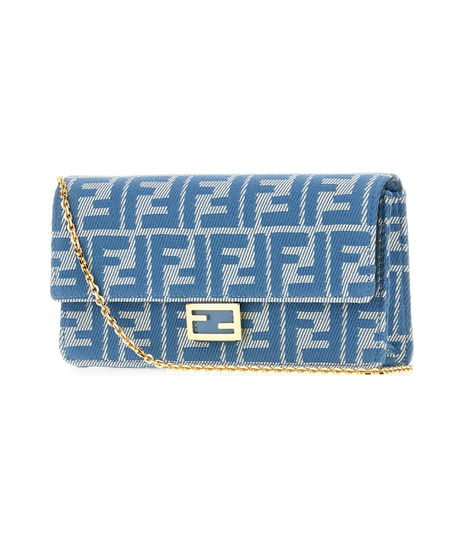 Embroidered Jacquard Baguette Wallet