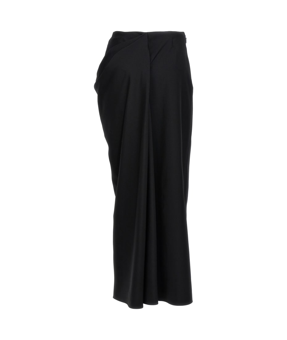 スカート MCQUEEN 'Slashed Drape' skirt Black Alexander McQueen Women's Slashed Drape Skirt in Black