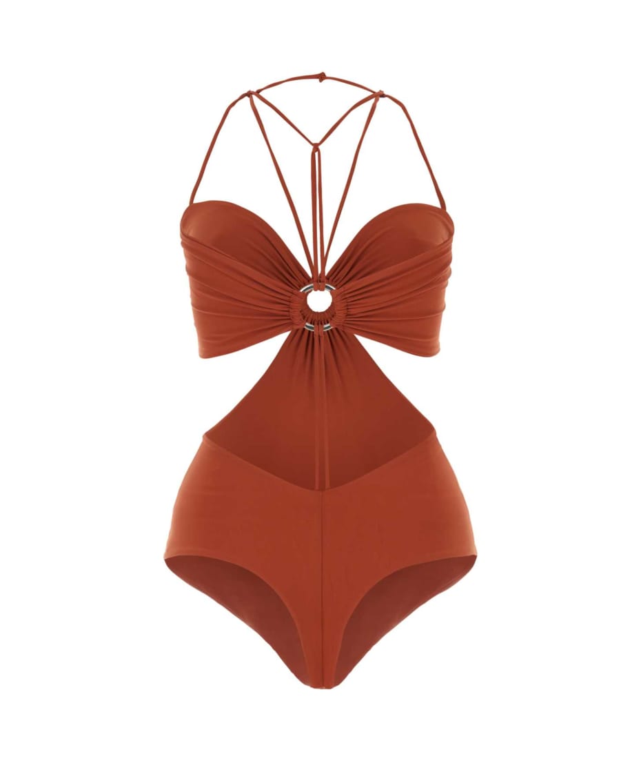 ワンピース水着 Nensi Dojaka Brick stretch polyester swimsuit Nensi Dojaka Brick Stretch Polyester Swimsuit | italist