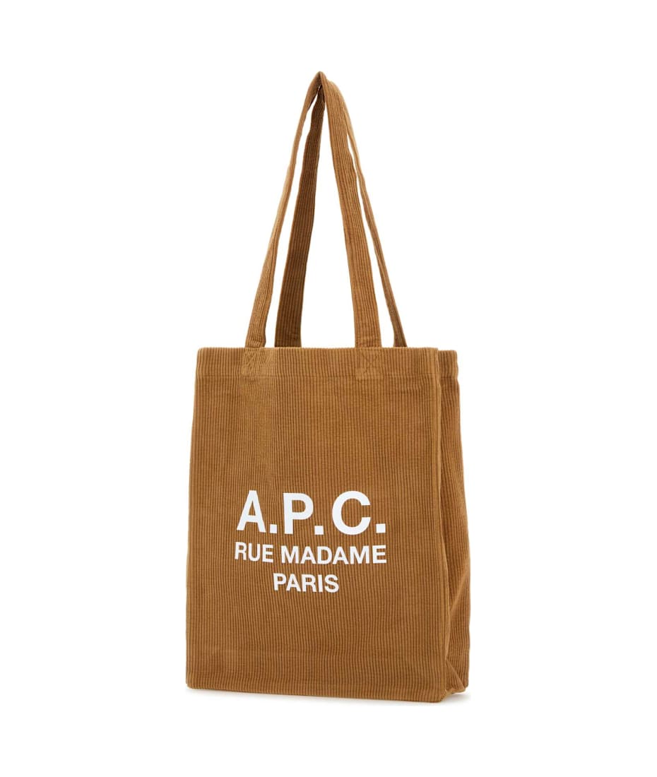 【関税&送料込】A.P.C. Camel Corduroy Lou Shopping Bag A.P.C. Camel Corduroy Lou Shopping Bag | italist