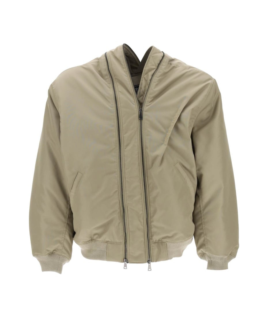 Y/Project Nylon Bomber Jacket With Double Zipper Closure | italist