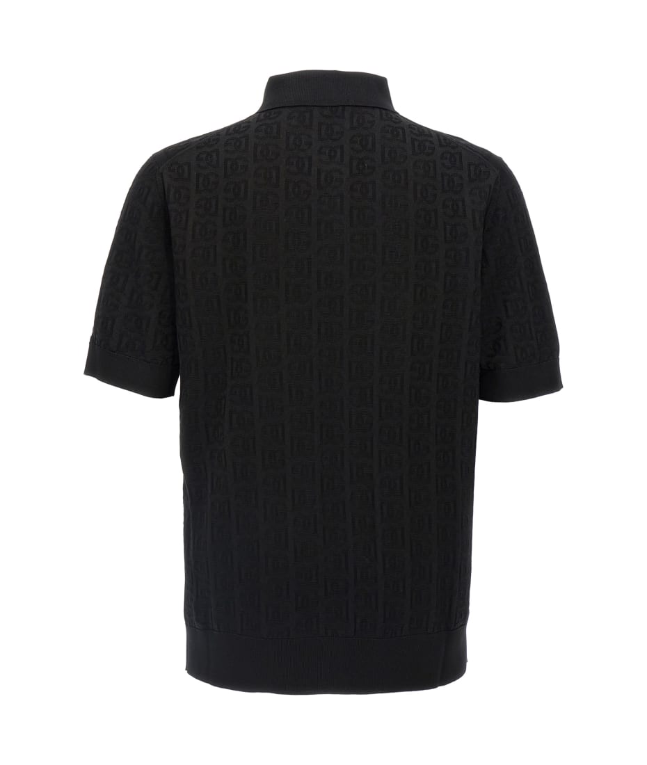 Dolce & Gabbana Jacquard Logo Polo Shirt | italist