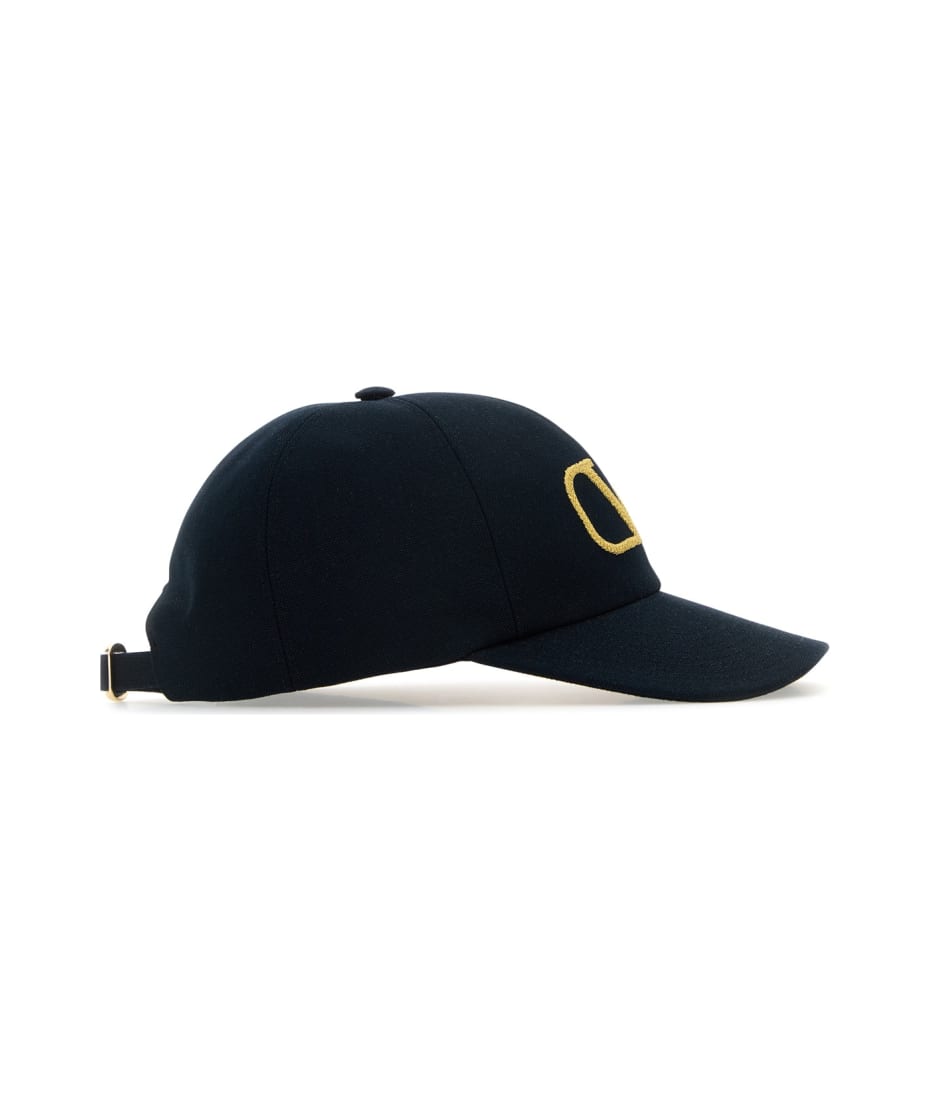 キャップ VALENTINO GARAVANI Hats Men Cotton Black Valentino Garavani Cotton Baseball Cap with Embroidery