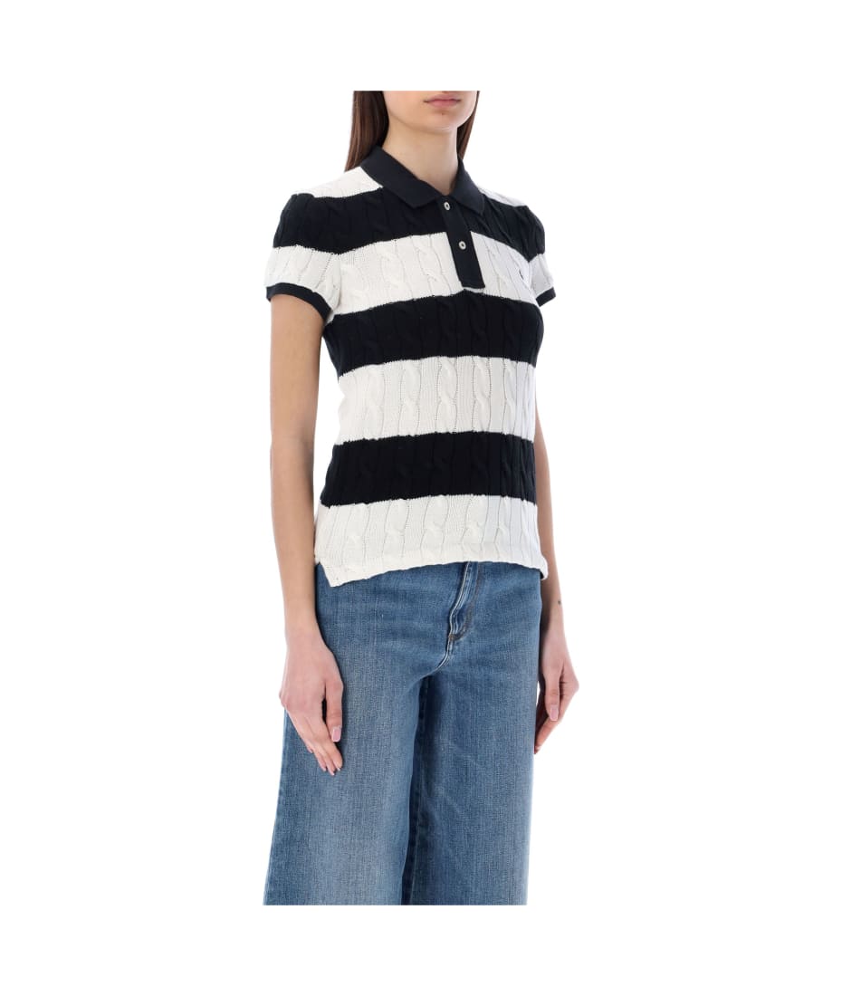 Polo Ralph Lauren Cable Knit Striped Polo Shirt | italist, ALWAYS LIKE A  SALE