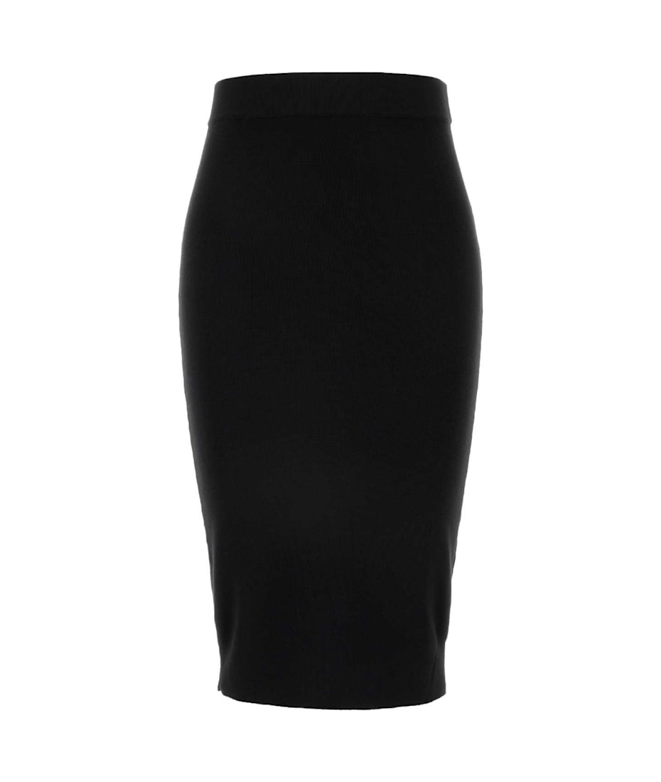 【関税&送料込】Saint Laurent Black Wool Skirt Saint Laurent Black Wool Skirt | italist
