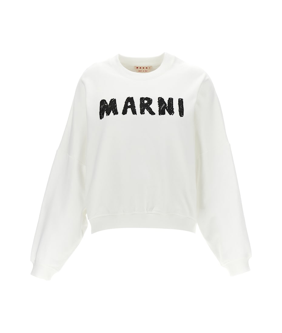 Marni Crayon Logo Print Sweatshirt | italist