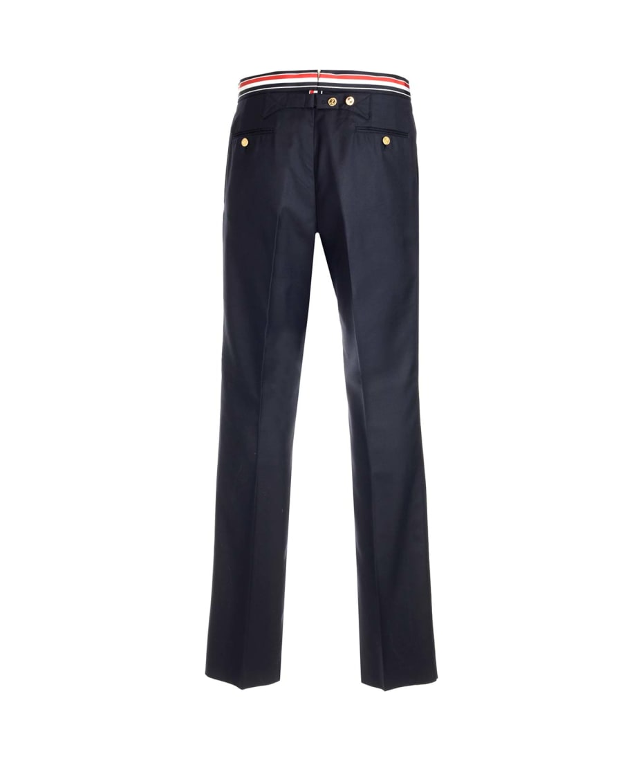 【送料&関税込】Thom Browne Pants With Striped Waistband Thom Browne Pants With Striped Waistband | italist