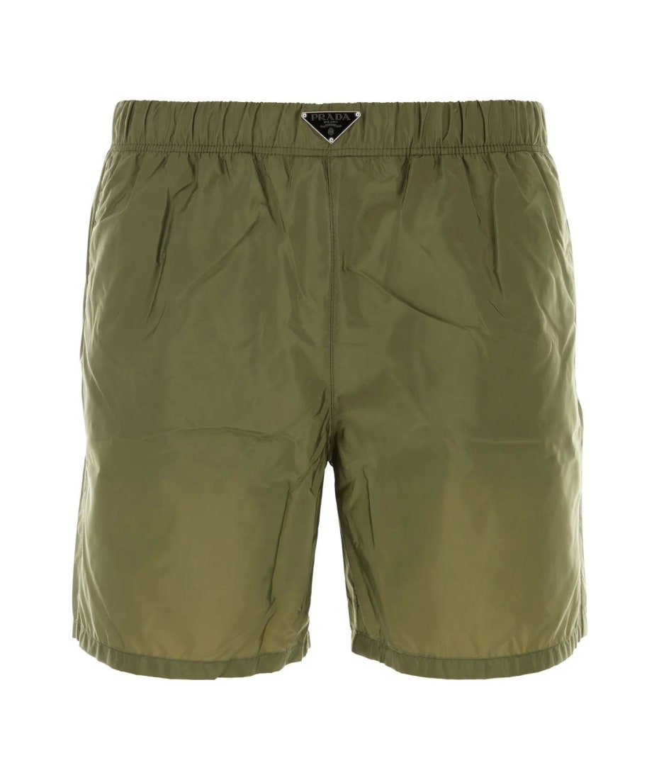 Prada Army Green Re-nylon Swimming Shorts | italist, ALWAYS