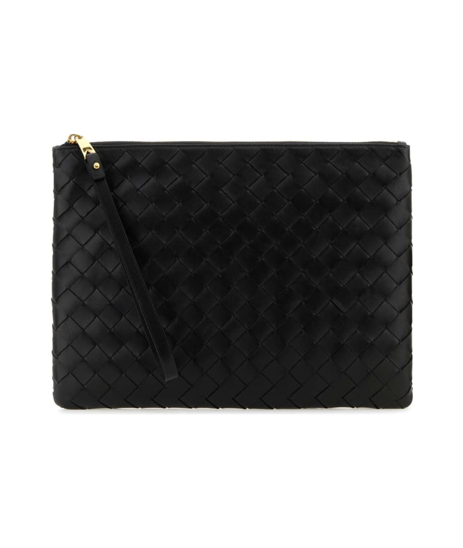 【関税&送料込】Bottega Veneta Black Nappa Leather Pouch Bottega Veneta Black Nappa Leather Pouch | italist