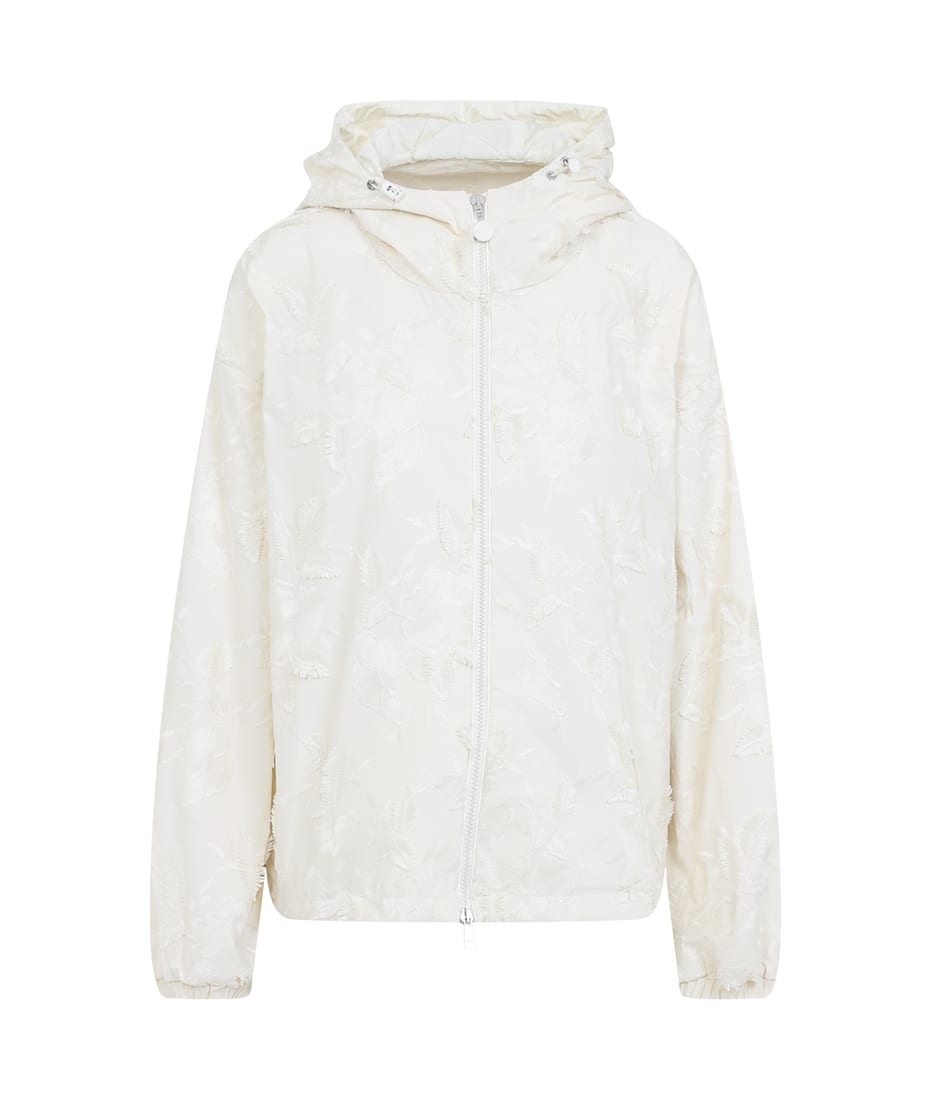 MONCLER モンクレール Charmeilジャケット Moncler Charmeil Floral Hooded Jacket | Neiman Marcus