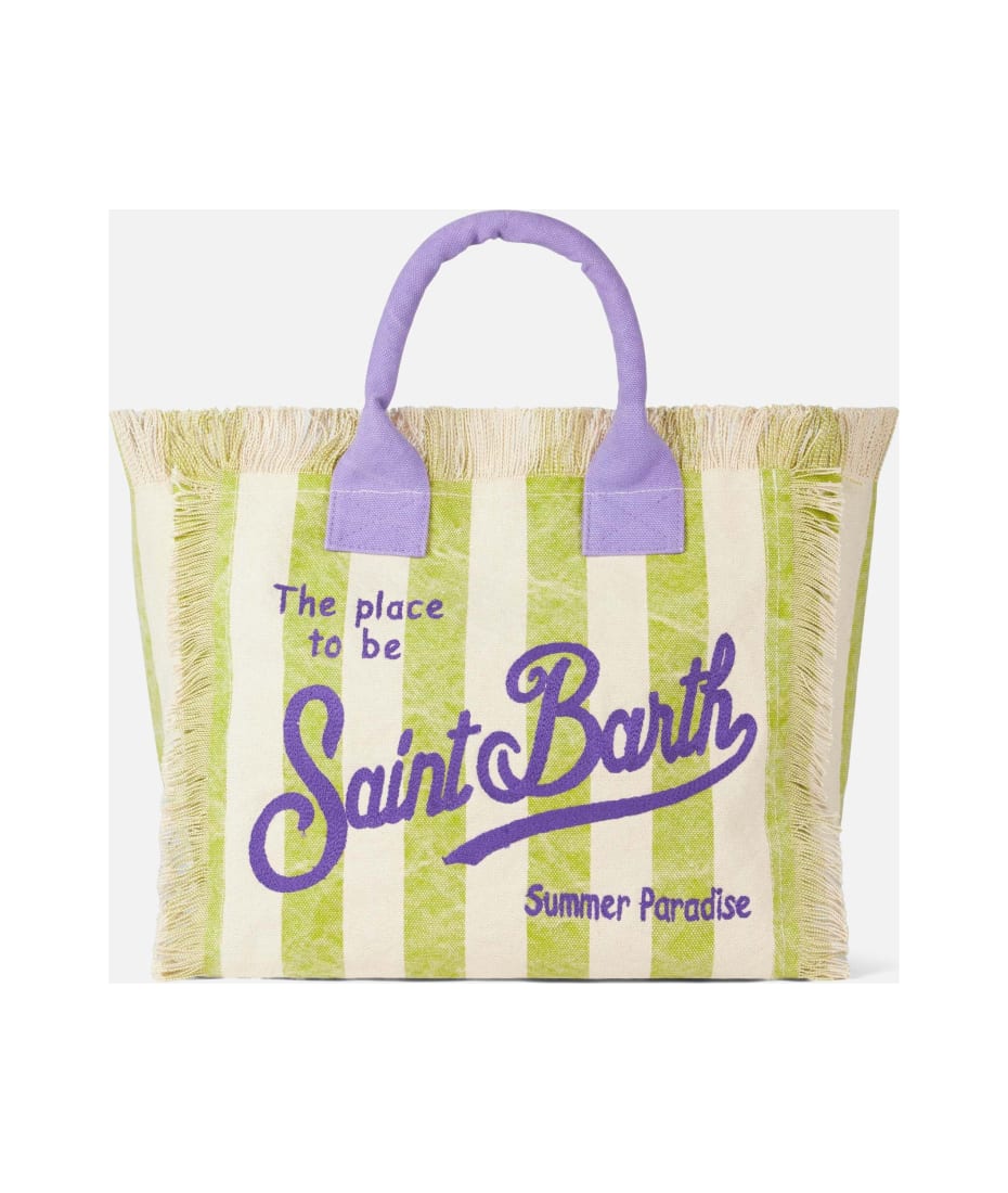 MC2 Saint Barth Kids logo-print Striped Tote Bag - Farfetch