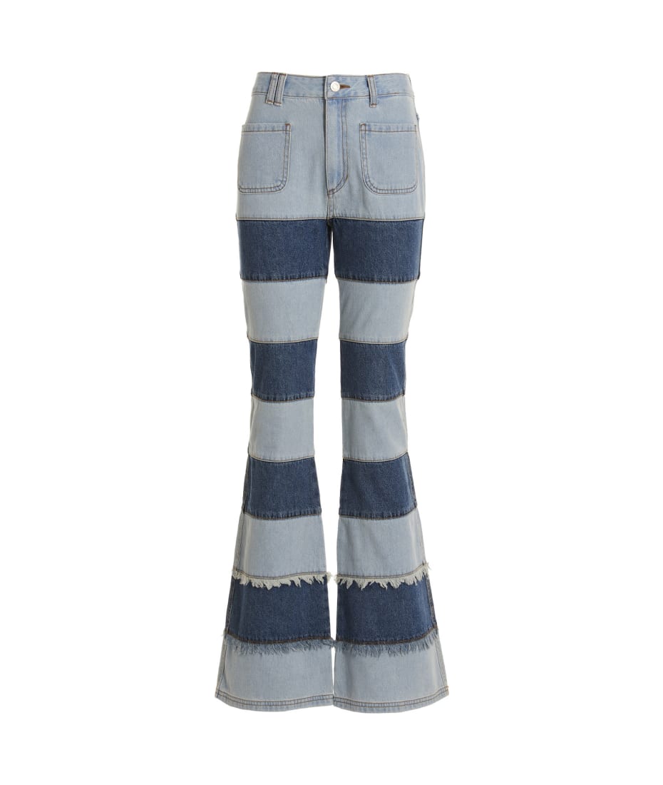 デニム・ジーパン ANDERSSON BELL Patchwork jeans Blue Andersson Bell Patchwork Jeans | italist