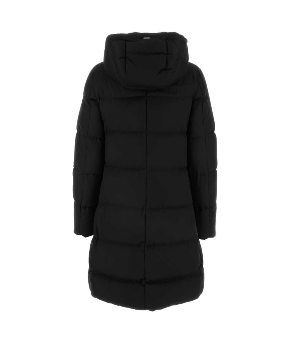 ダウンジャケット・コート HERNO BLACK AMINTA DOWN JACKET HERNO スタンドカラー ダウンコート （ダウンジャケット・ベスト