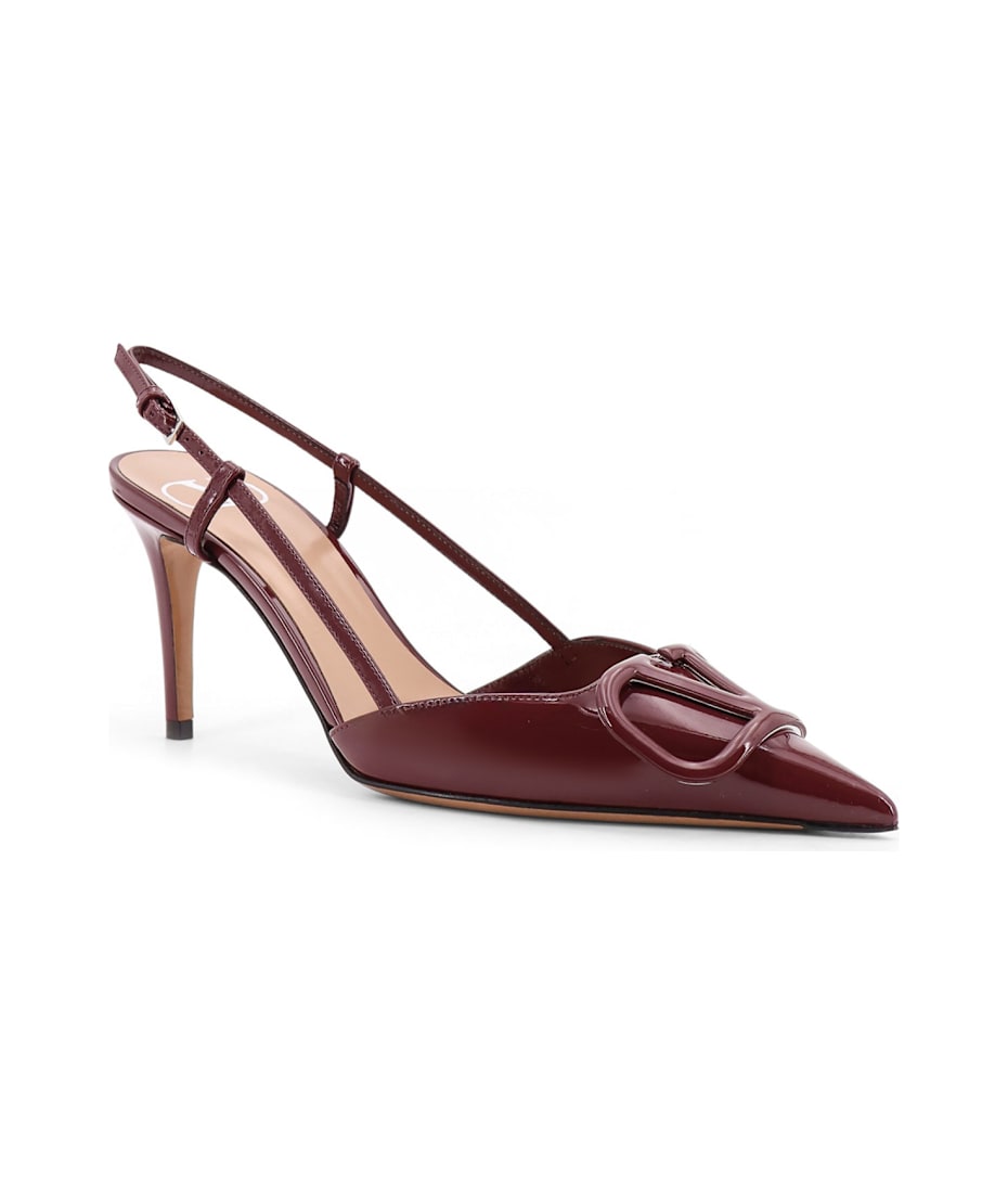 Valentino Garavani Patent Leather Slingback Pumps | italist