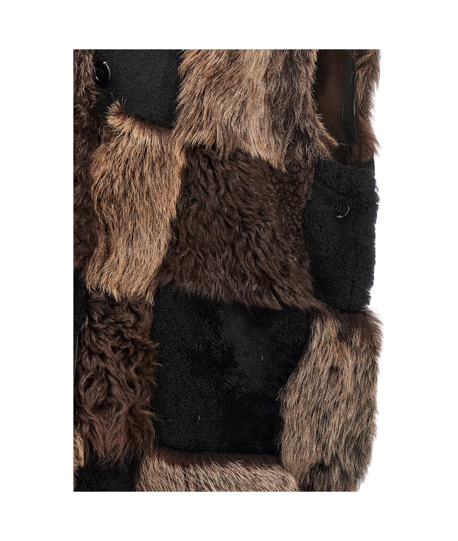 ベスト・ジレ MARNI FW25 Long shearling vest (GLMX0099Q0ULM124 ROM88) Marni Long Shearling Vest | italist
