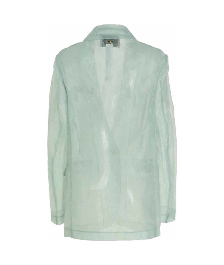 TwinSet Single Breast Lace Blazer Jacket italist