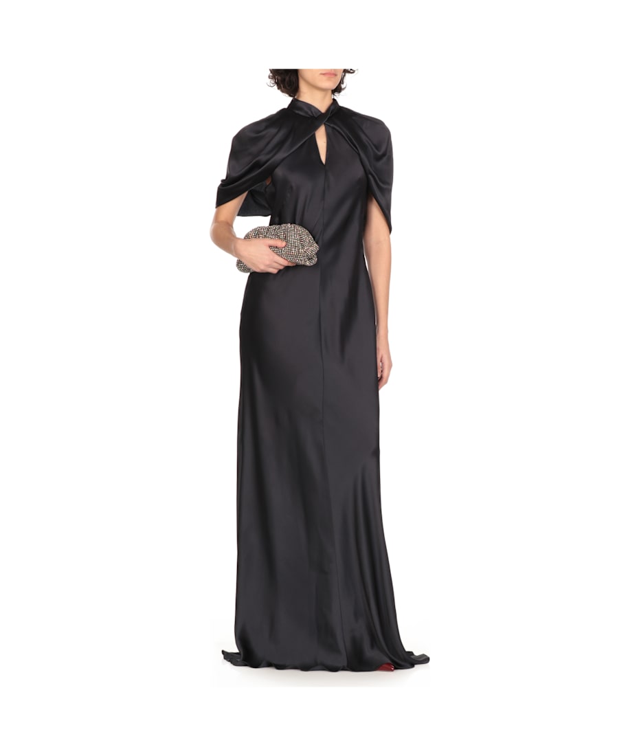 Alberta Ferretti Long Satin Dress | italist