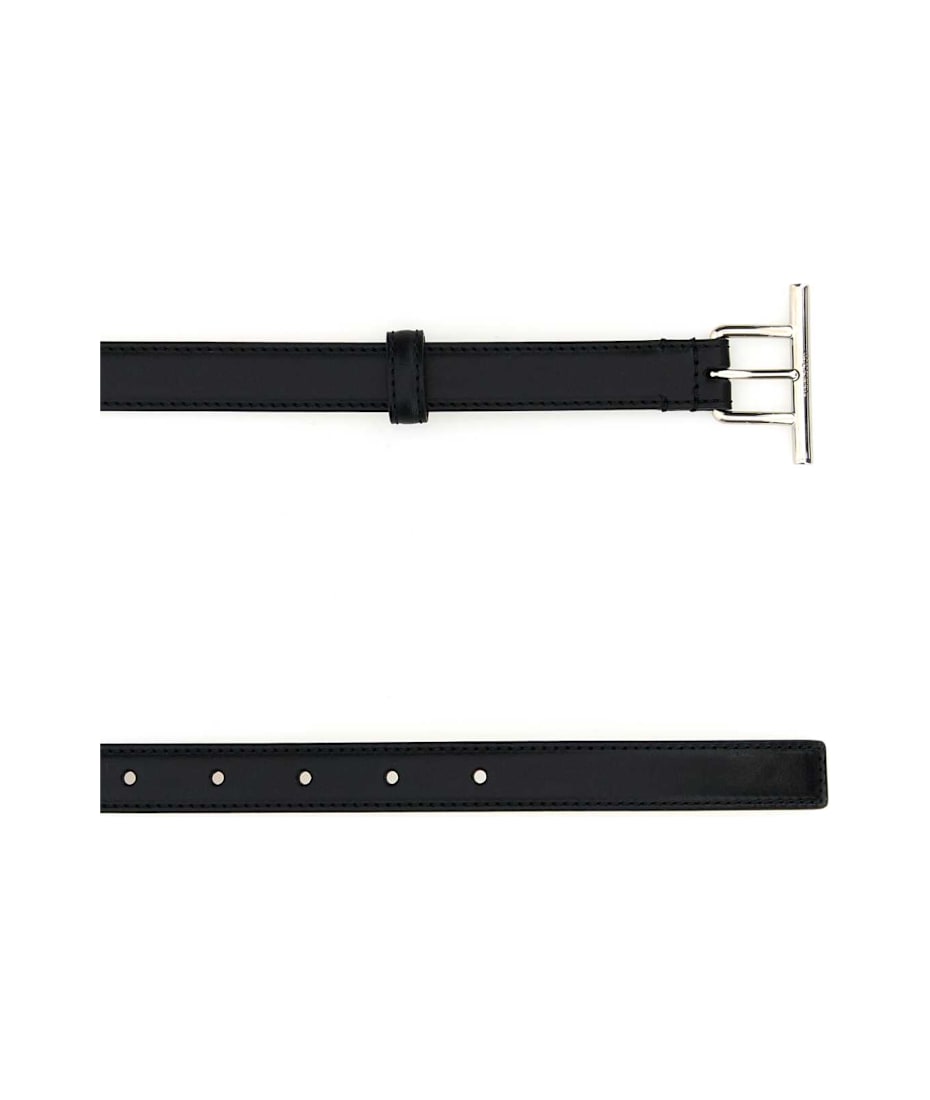 Alexander McQueen Black Leather Belt | italist Alexander McQueen Black Leather Belt | italist