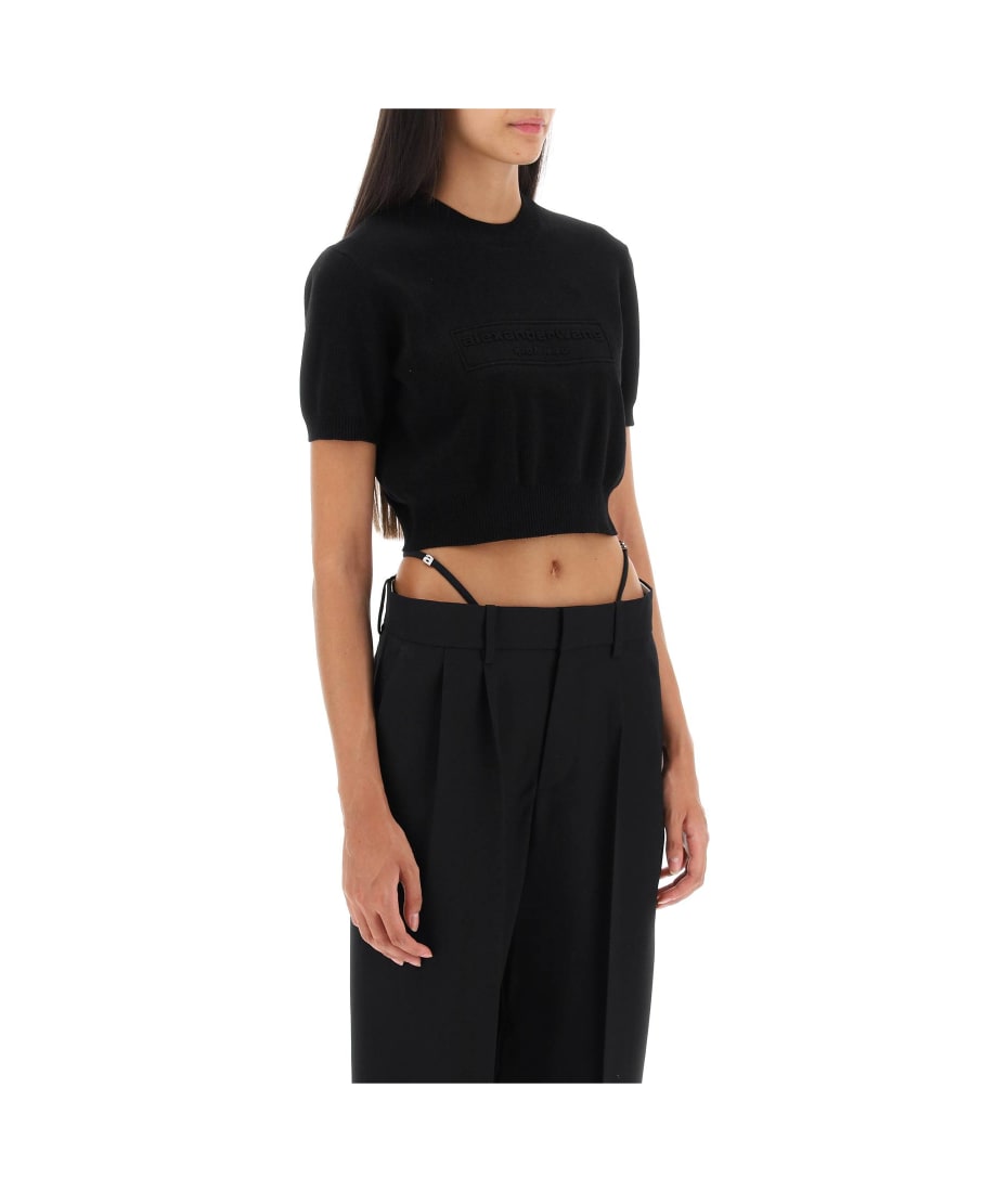 Alexander Wang Cropped Crew Neck Sweater | italist