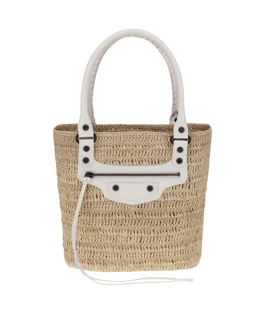 【送料&関税込】Balenciaga Le City Small Straw Shoulder Bag Balenciaga Le City Small Straw Shoulder Bag | italist