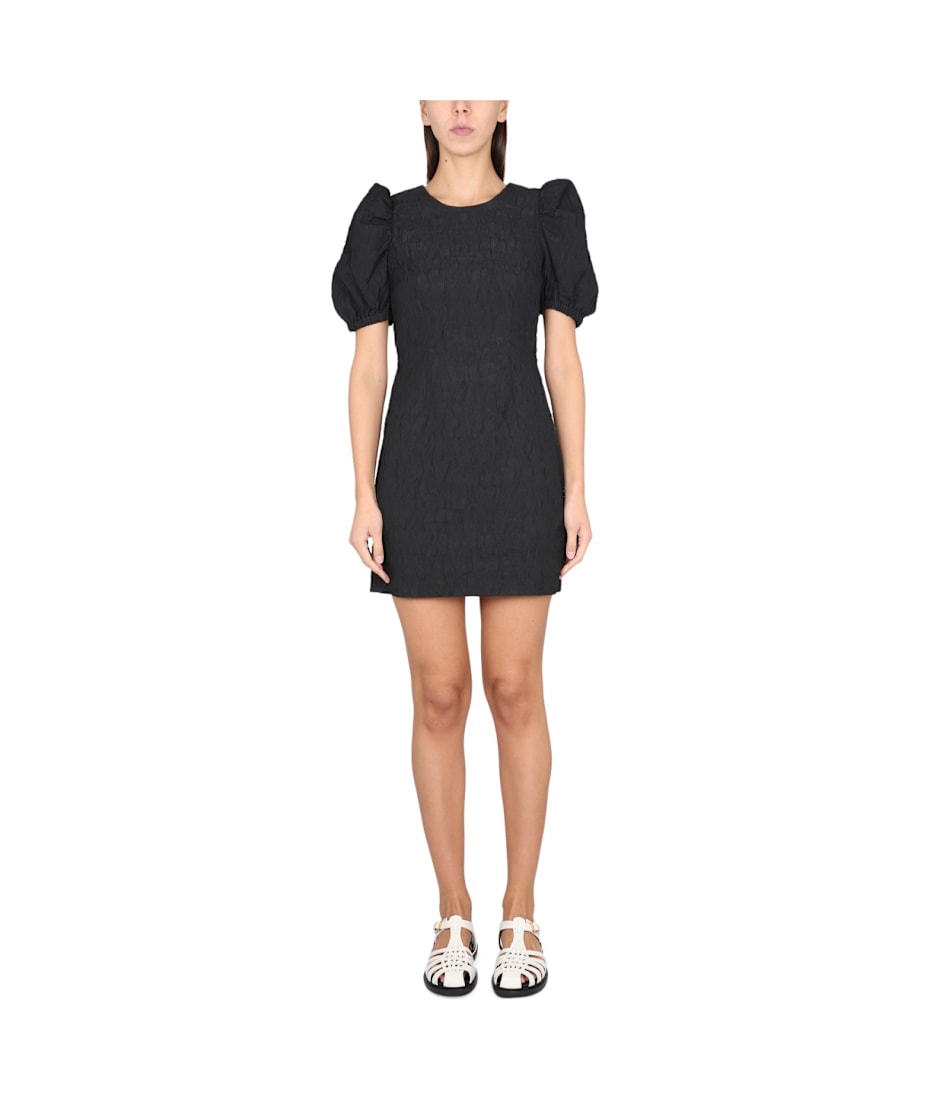 blue dress for baby girl Baum Und Pferdgarten Aradin Dress in Black Ginko – Order Of Style