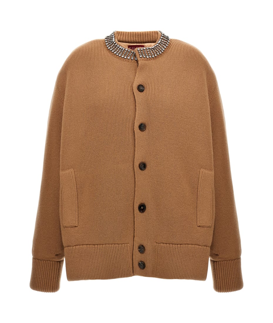 ジャケット Padded Cabel Cardigan Gucci Jewel Padded Cardigan | italist