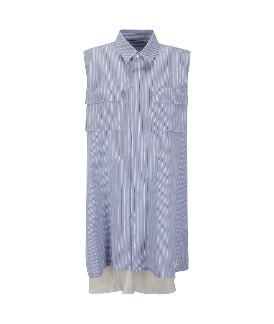 sacai Thomas Mason Cotton Poplin Dress 2