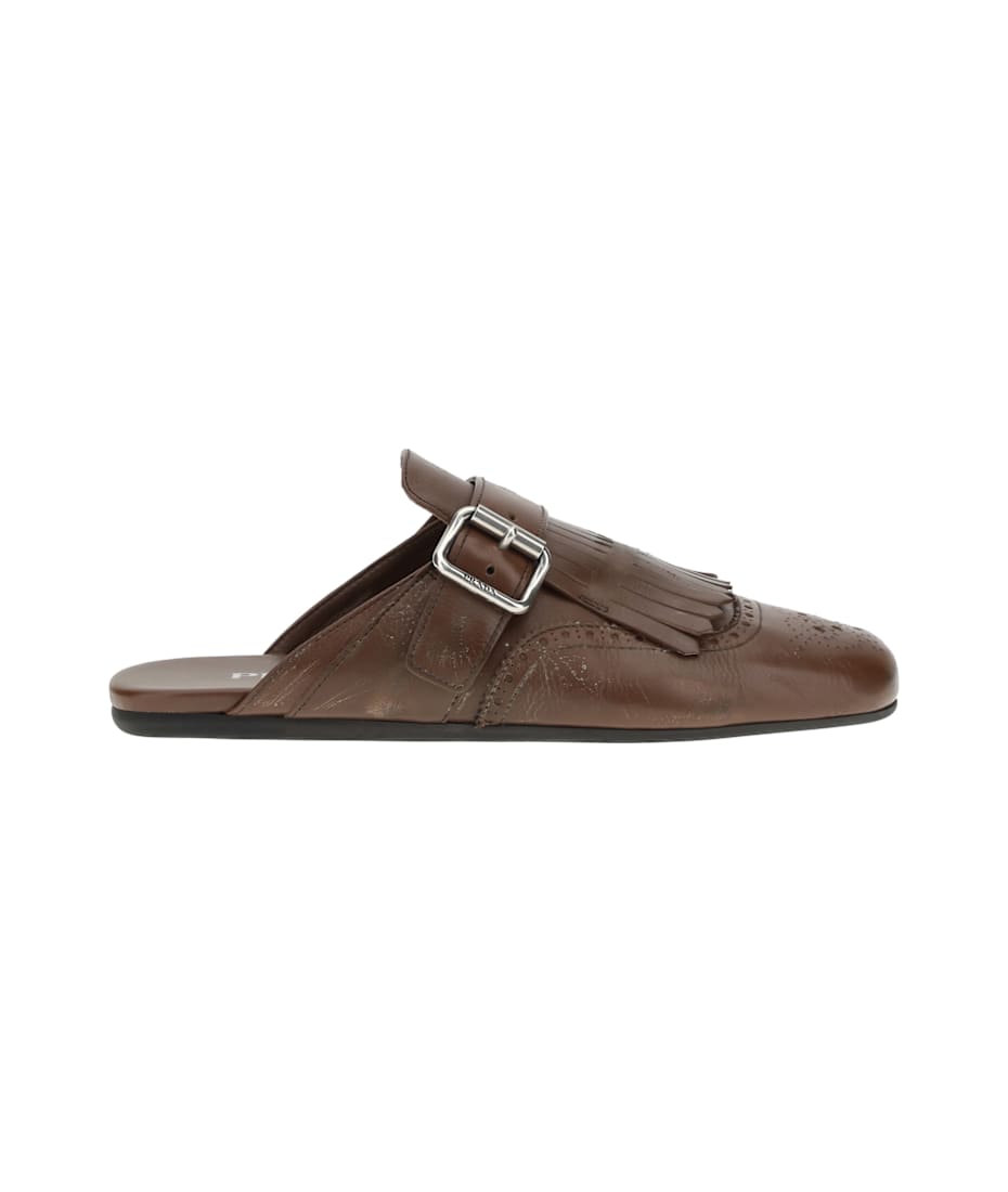 Prada Leather Mules | italist