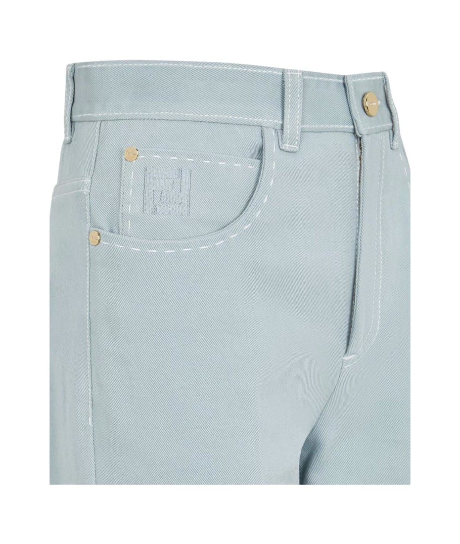 Fendi JACKET Straight-leg Pants - Pale Blue