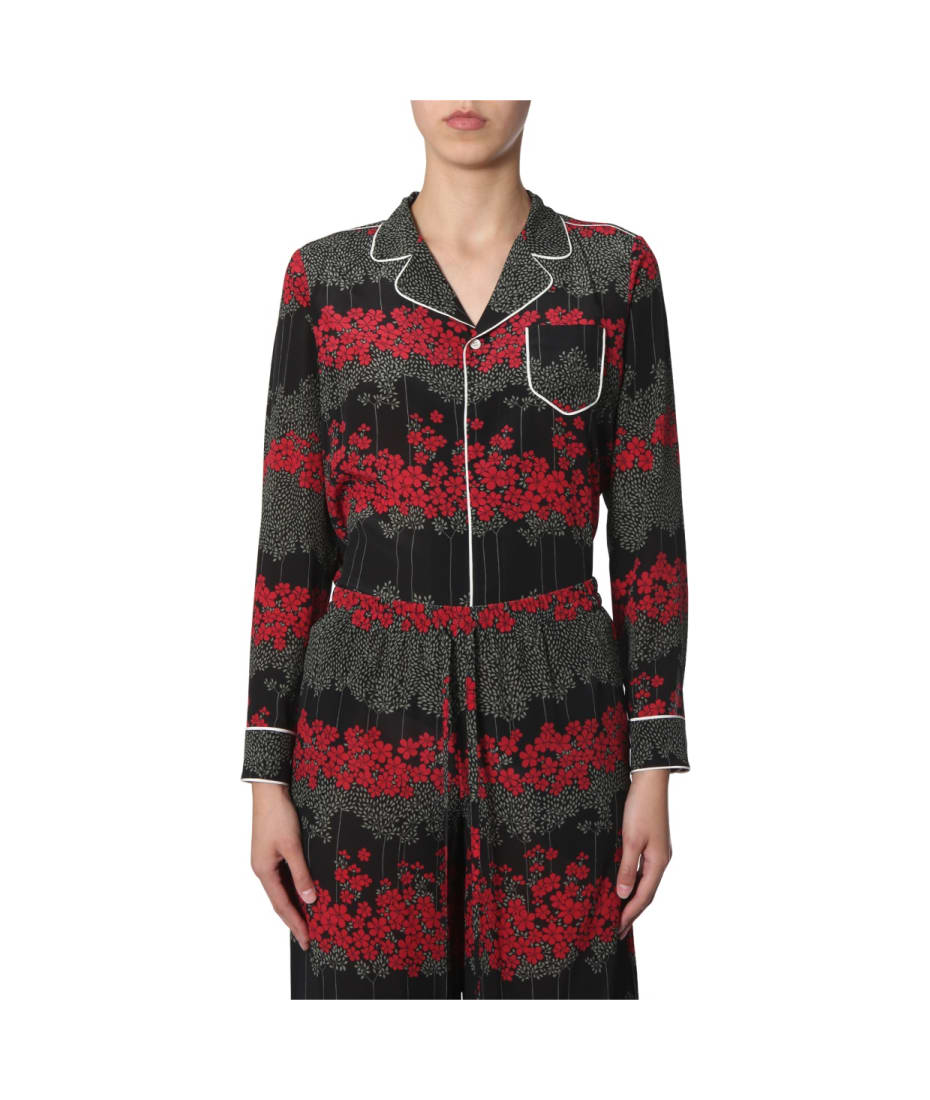 Tシャツ・カットソー RED VALENTINO SHIRT WITH DREAMING PEONY PRINT RED Valentino Shirt With Dreaming Peony Print | italist