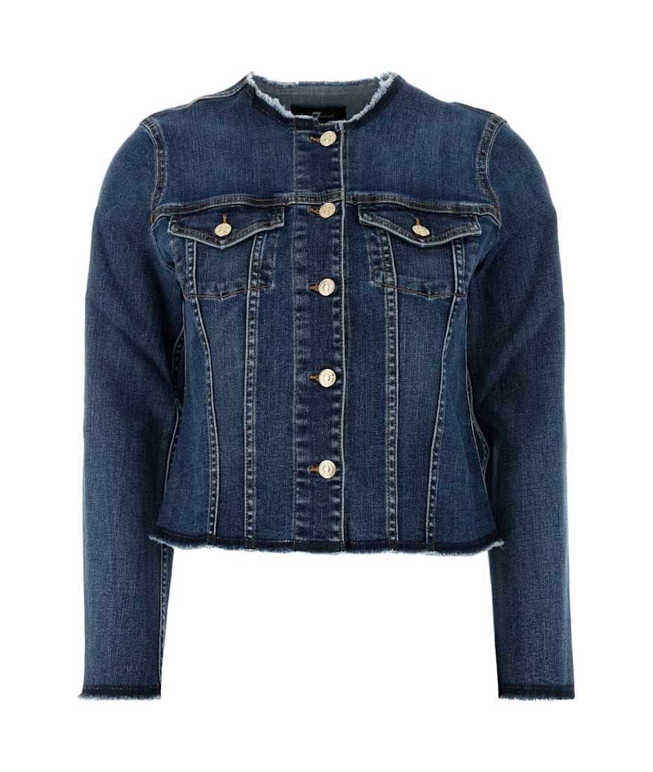 ジャケット 7 For All Mankind Stretch denim Vicky jacket 7 For All Mankind Stretch Denim Vicky Jacket | italist