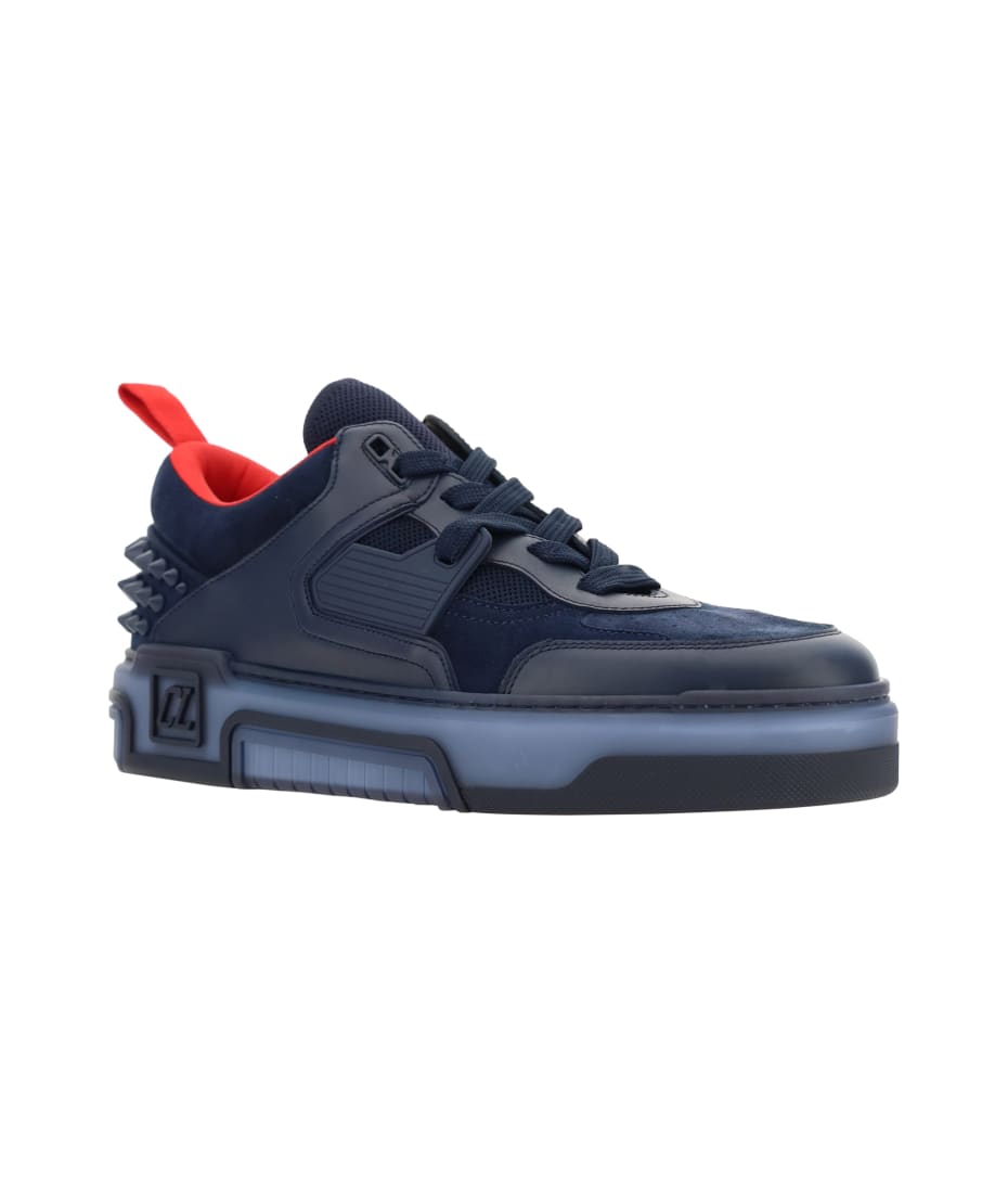 Christian Louboutin Astroloubi ミッドスニーカー Astroloubi - Sneakers - Calf leather and suede - Black - Men