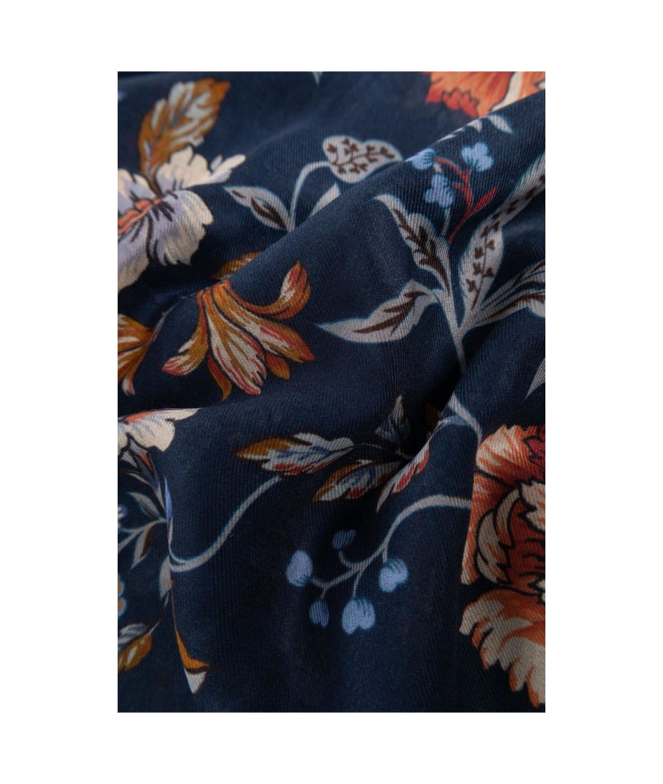Etro Floral-printed Frayed Edge Scarf | italist