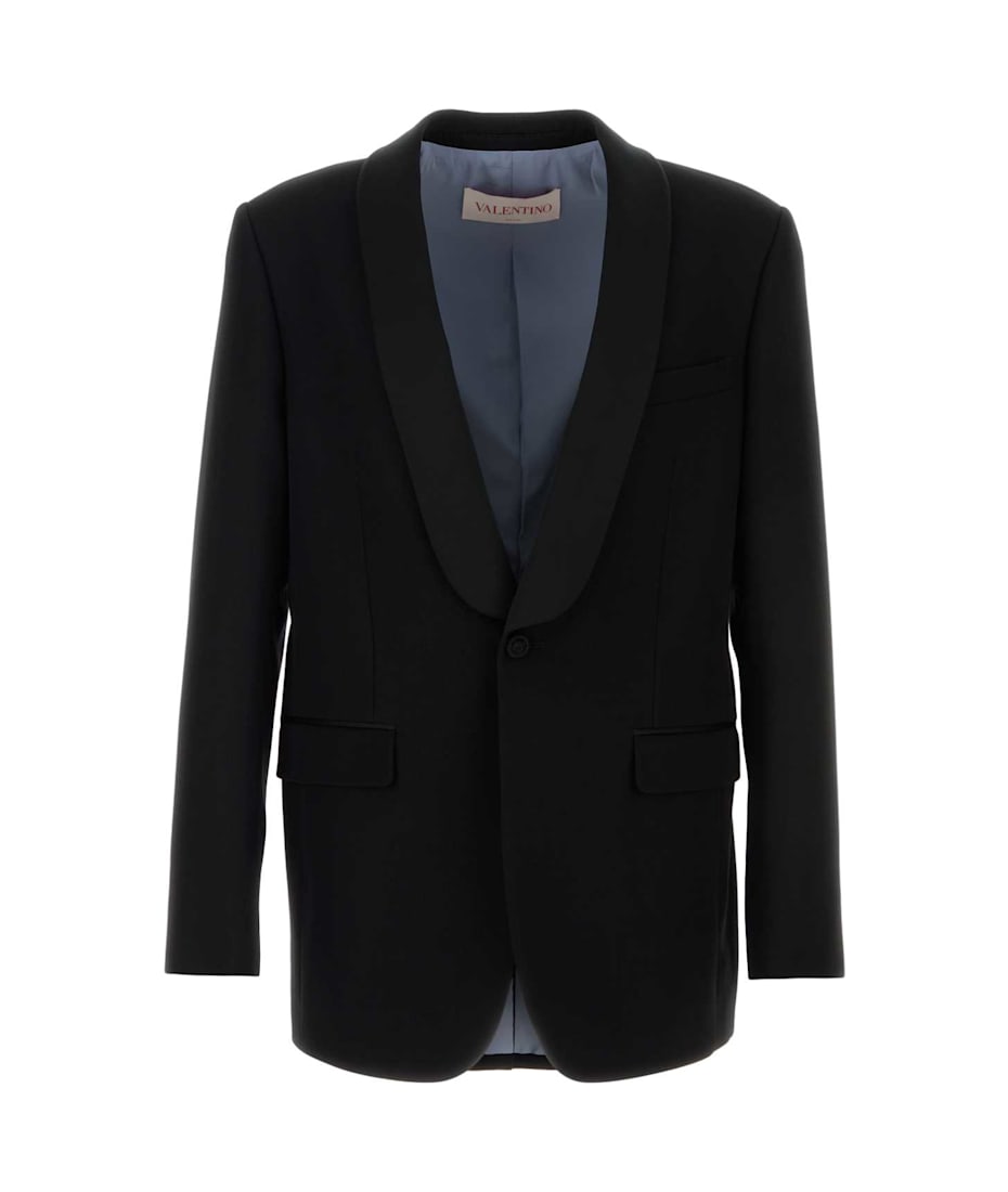 ジャケット VALENTINO FW24 Black wool blazer (5B3CE3R088J 0NO) Valentino Garavani Black Wool Blazer | italist