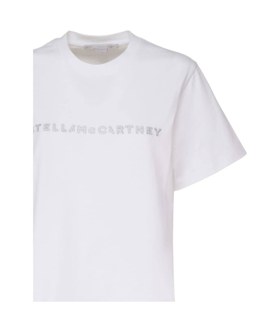 Tシャツ・カットソー STELLA MCCARTNEY COTTON T-SHIRT WITH LOGO PRINT Stella McCartney T-shirt With Logo | italist