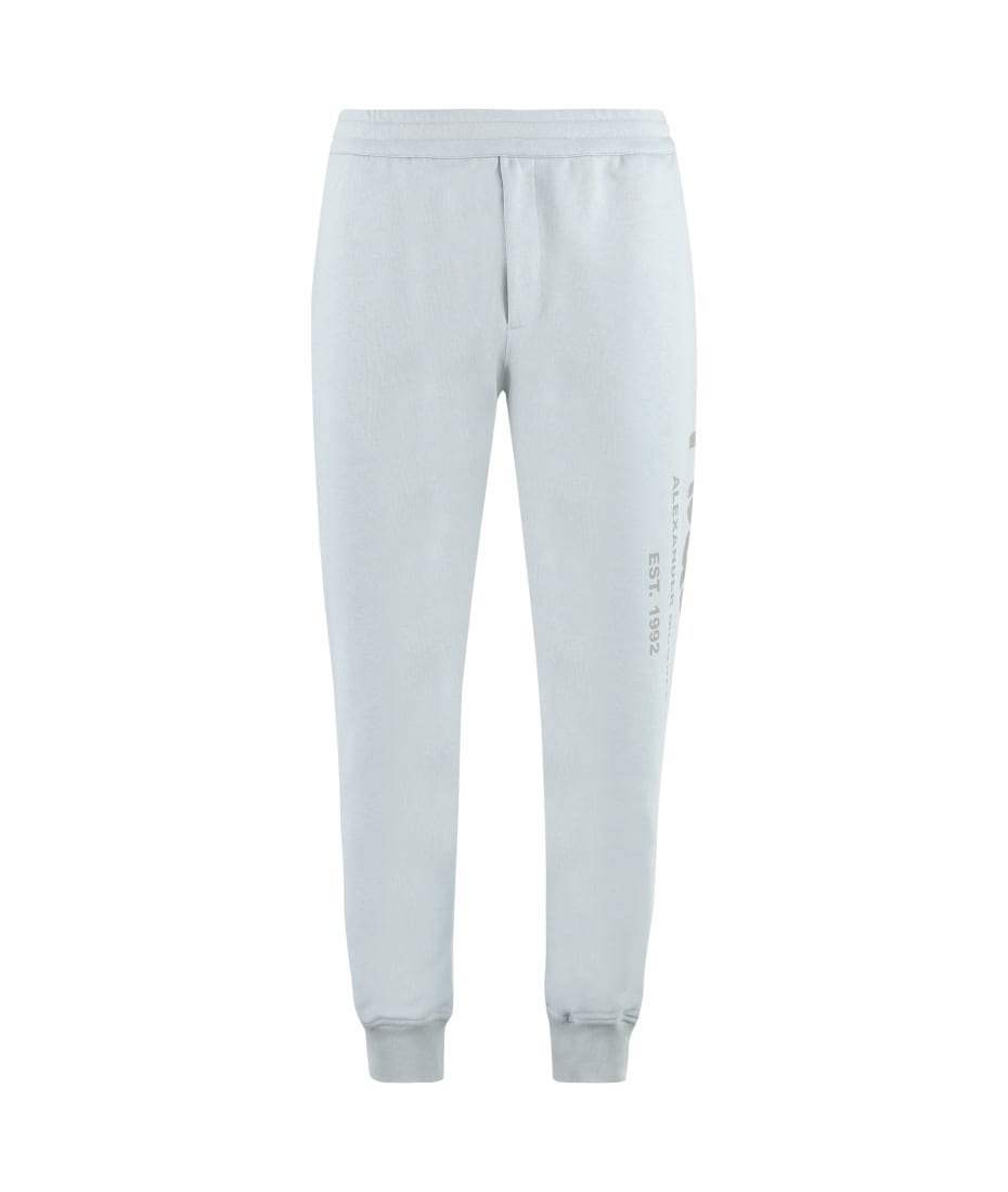 Mcqueen Graffiti Joggers In Dove Grey