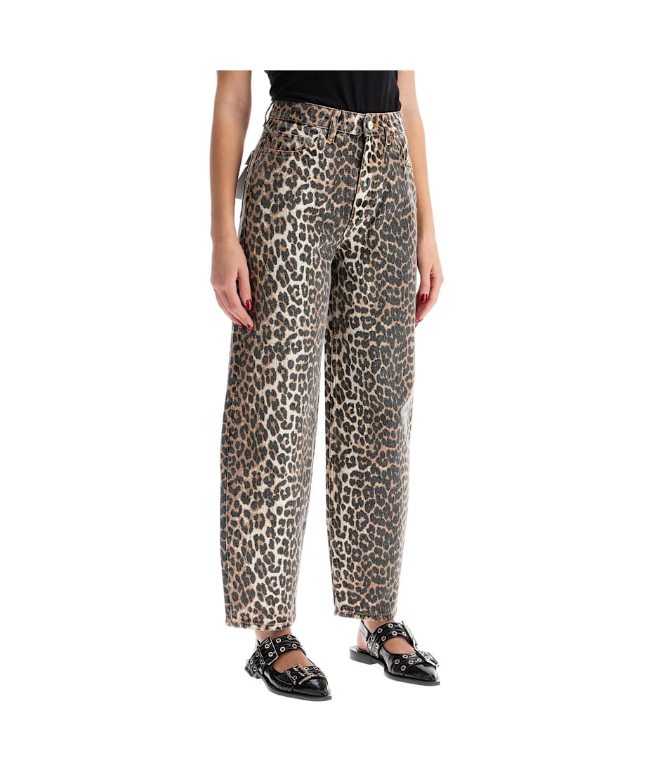 【関税&送料込み】Ganni Animalier Jeans Ganni Jeans In Animalier Cotton | italist