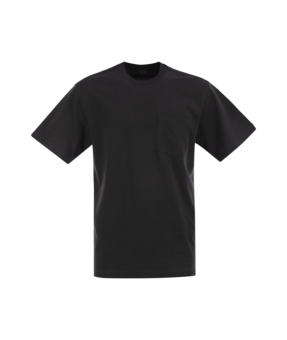 Tシャツ・カットソー FILSON Cotton T-shirt with breast pocket (FMTEE0112 310) Filson Cotton T-shirt With Breast Pocket Filson