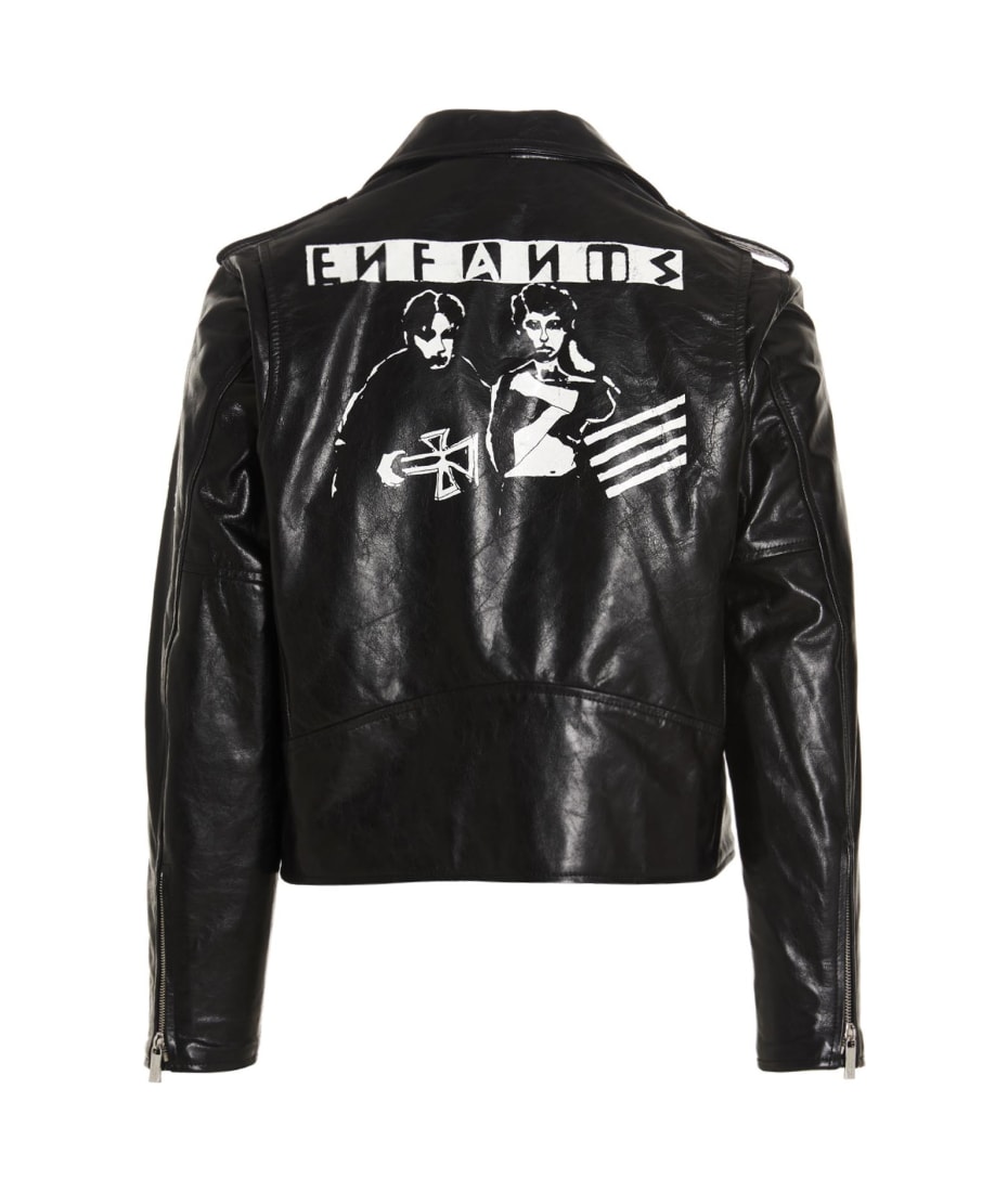Enfants Riches Deprimes 'goth Couple' Leather Biker Jacket