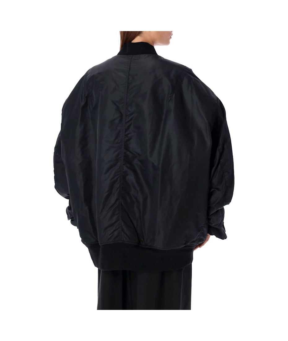 Junya Watanabe Oversized Bomber Jacket With Ruched Sleeves